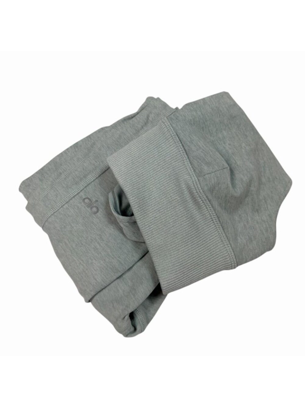 ALO Yoga Alosoft Matching Set XS Serenity Sports Bra + Lounge Leggings Heathered - Picture 16 of 16